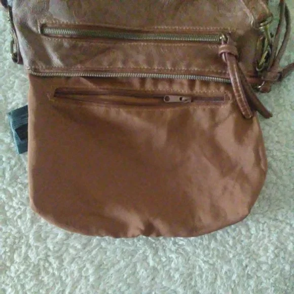 STONE MOUNTAIN USA Brown Embossed Crossbody Purse - Picture 8 of 12